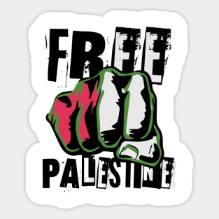 free palestine punk style Sticker